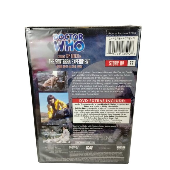 Doctor Who The Sontaran Experiment Episode 77 Tom Baker Fourth Doctor BBC Video - Picture 3 of 4